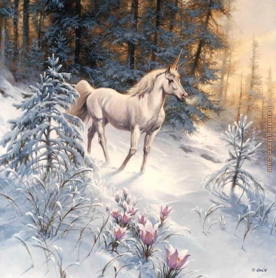 forest snowfall